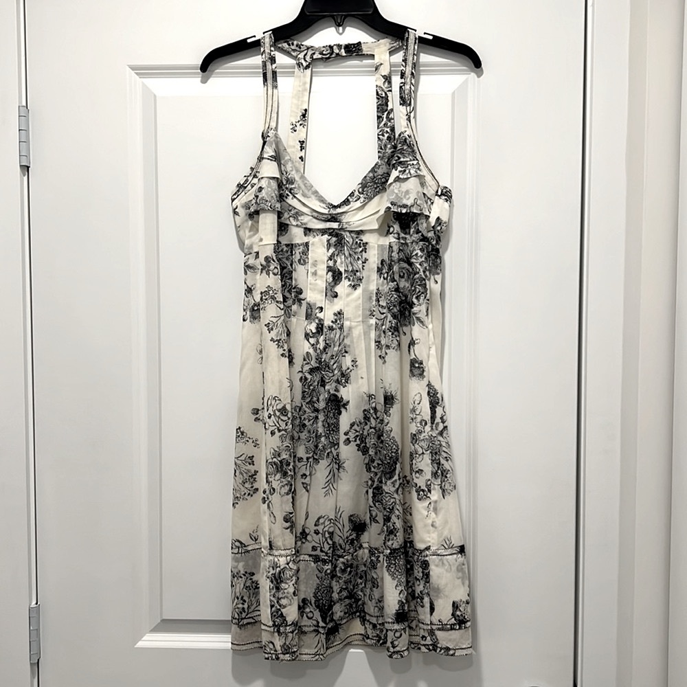 Cynthia Steffe cotton sundress. White+black toile print, fully lined. EUC. - Picture 4 of 12